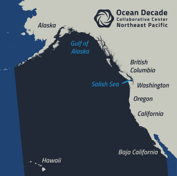 What are the boundaries of the Northeast Pacific region?